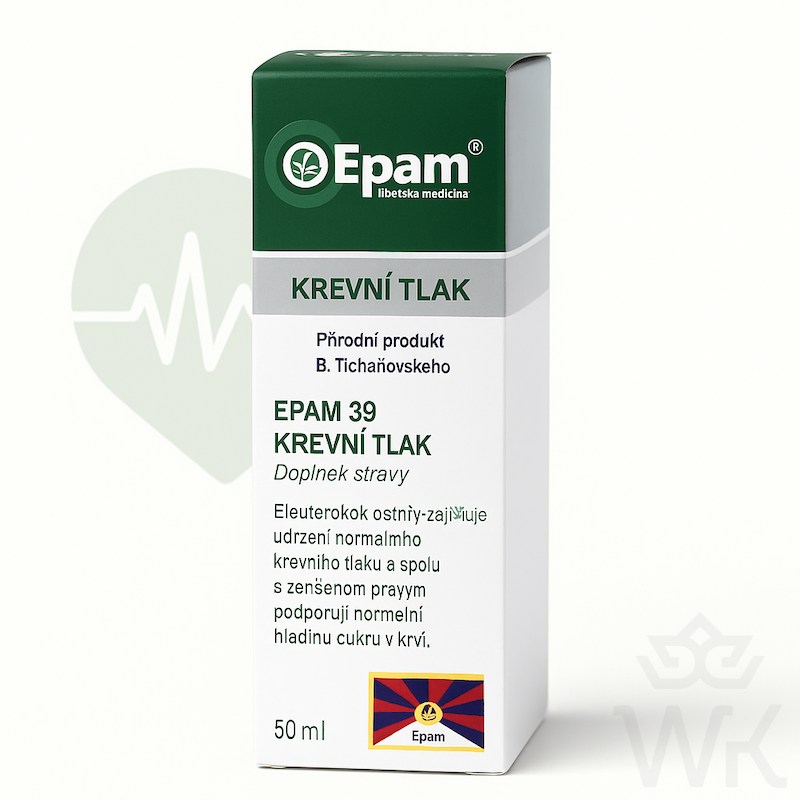 EPAM 39 „Nízky tlak“ – prírodná podpora pre stabilizáciu krvného tlaku